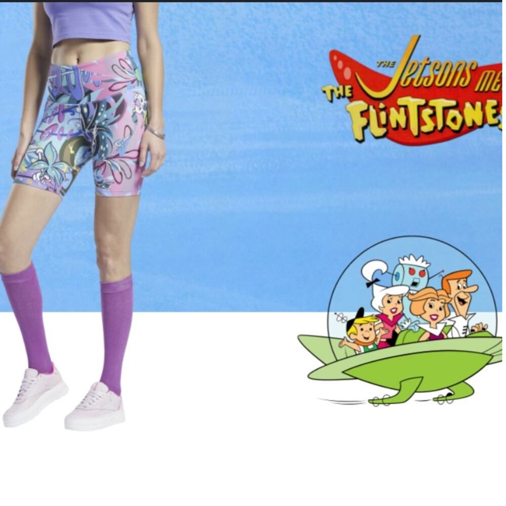 NWT Reebok Flinstones Jetsons Shorts S